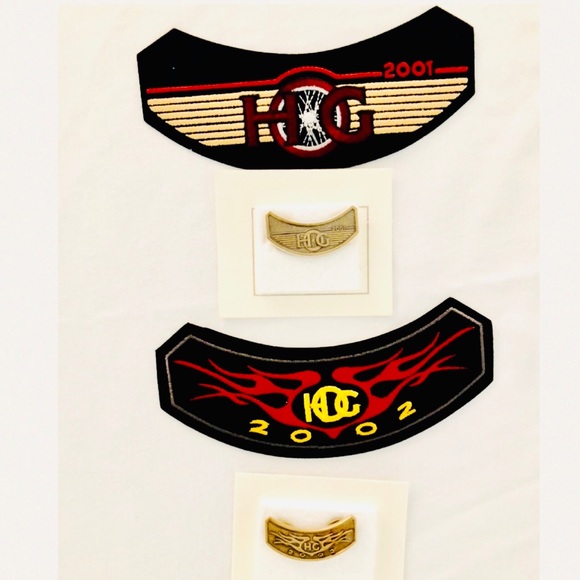 NEW HOG 🏍 ROCKER PATCH & PIN SETS - collectors - Picture 5 of 10
